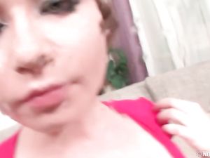 Short Haired Teen Slut Gagging During A Deepthroat BJ