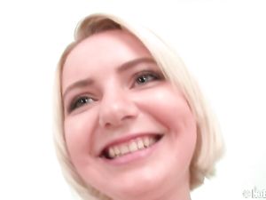 Giant Dildo Stretches The Cunt Of A Cute Blonde Teen