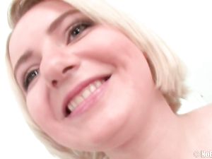 Giant Dildo Stretches The Cunt Of A Cute Blonde Teen
