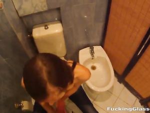 Teen Follows Him To A Public Bathroom To Suck Dick