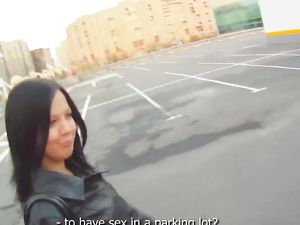 Fucking In The Public Parking Garage With A Slut